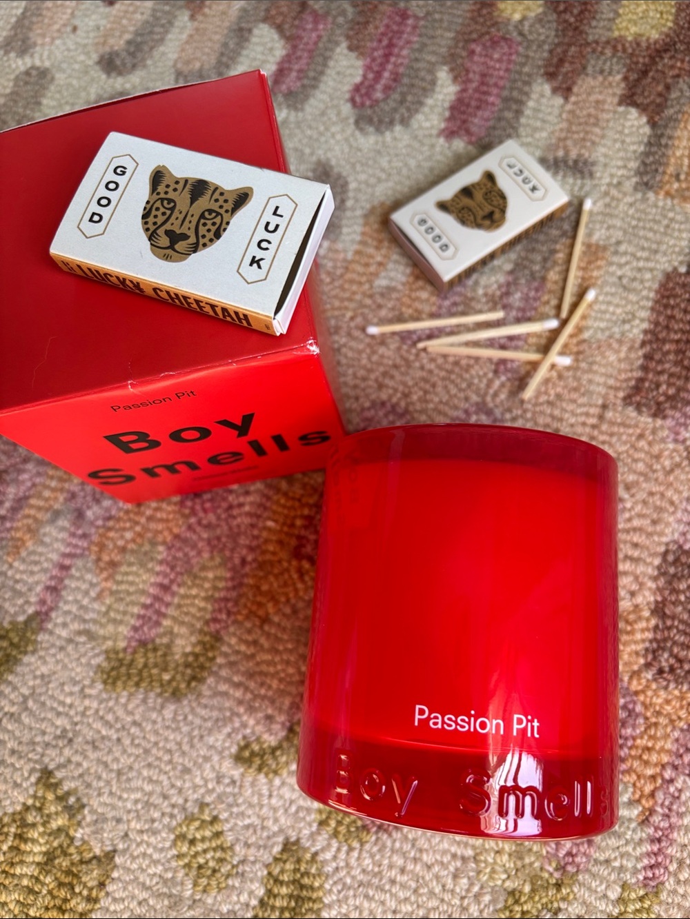 🍦HOST PICK 2X🍦HTF Boy Smells Passion Pit boxed Candle NWT Red (color of passion) - Picture 13 of 16